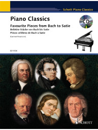 Piano Classics: Favourite Pieces from Bach to Satie (noty na klavír)(+audio)