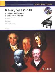 8 Easy Sonatinas (noty na klavír)(+audio)