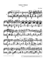 Max Reger: 7 Waltzes Opus 11 (noty na klavír)