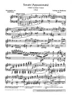 Ludwig van Beethoven: Sonate f-Moll op. 57 - Appassionata (noty na klavír)