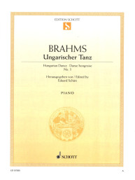Johannes Brahms: Hungarian Dance no. 5 (noty pro klavír)