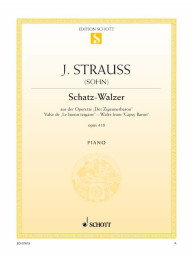 Johann Strauss: Schatz Walzer Opus 418 - Walz From Gipsy Baron (noty na klavír)
