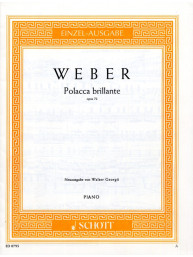 Carl Maria von Weber: Polacca brillante E major op. 72 (noty na klavír)
