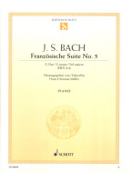 Johann Sebastian Bach: Französische Suite No. 5 G-Dur BWV 816 (noty na klavír)