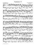 Johann Sebastian Bach: Praeludium VI und Fuga VI d-Moll BWV 851 (noty na klavír)