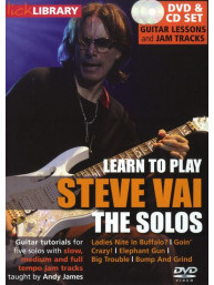 Lick Library: Learn To Play Steve Vai - The Solos (DVD & CD) (video škola hry na kytaru)