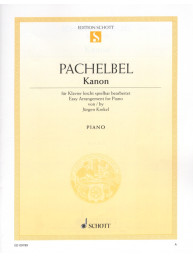 Johann Pachelbel: Kanon (noty na snadný klavír)