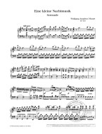 W.A. Mozart: Eine Kleine Nachtmusik KV 525 / Malá noční hudba (noty na klavír)
