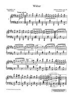 Johannes Brahms: Walser Op. 39 (noty na klavír)