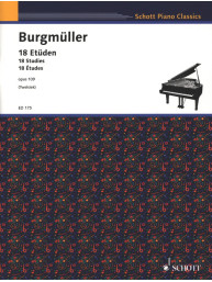 Friedrich Burgmüller: 18 Studies op. 109 (noty na klavír)