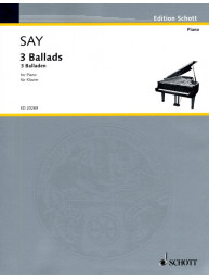 Fazil Say: 3 Ballads op. 12 (noty na klavír)