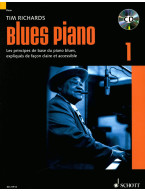 Tim Richards: Blues Piano Band 1 (noty na klavír)(+audio)