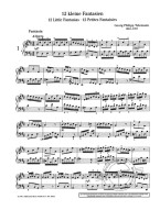 Georg Philipp Telemann: 12 Little Fantasies (noty na klavír)