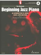 Tim Richards: Beginning Jazz Piano 1 (noty na klavír)(+audio)