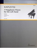 Nikolaj Kapustin: 7 Polyphonic Pieces for the Left Hand op. 87 (noty na klavír)