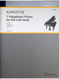 Nikolaj Kapustin: 7 Polyphonic Pieces for the Left Hand op. 87 (noty na klavír)