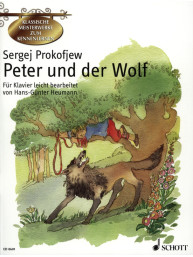 Sergej Prokofjev: Peter & Wolf Opus 67 / Petr a vlk (noty na snadný klavír)