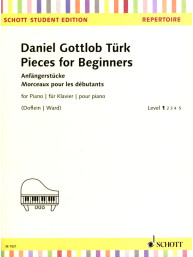 Daniel Gottlob Türk: Pieces For Beginners (noty na snadný klavír)