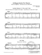 Daniel Gottlob Türk: Pieces For Beginners (noty na snadný klavír)