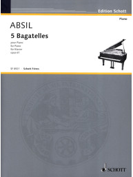 Jean Absil: 5 Bagatelles op. 61 (noty na klavír)