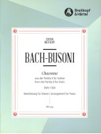 J.S. Bach: Chaconne From The Partita II BWV 1004 - Busoni (noty na klavír)