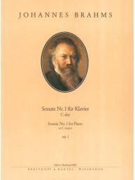 Johannes Brahms: Sonata no.1  In C Major Op. 1 (noty na klavír)
