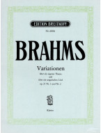 Johannes Brahms: Variationen Op. 21 (noty na klavír)