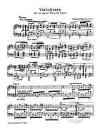 Johannes Brahms: Variationen Op. 21 (noty na klavír)