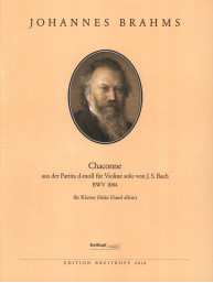 Johannes Brahms: Chaconne Aus BWV 1004  D-moll (noty na klavír)