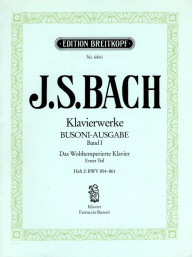 J.S. Bach: Das Wohltemperiertes Klavier 1/2 - Busoni (noty na klavír)