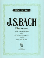 J.S. Bach: Das Wohltemperiertes Klavier 1/3 - Busoni (noty na klavír)