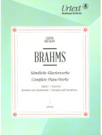 Johannes Brahms: Complete Piano Works 1 - Sonatas and Variations (noty na klavír)