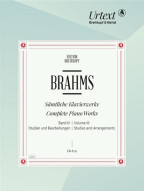 Johannes Brahms: Complete Piano Works 3 - Studies and Arrangements (noty na klavír)