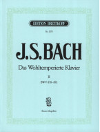 J.S. Bach: Das Wohltemperiertes Klavier 2 BWV 870-893 (noty na klavír)