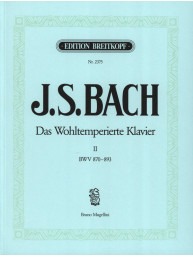 J.S. Bach: Das Wohltemperiertes Klavier 2 BWV 870-893 (noty na klavír)