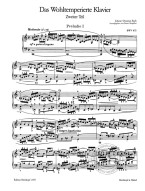 J.S. Bach: Das Wohltemperiertes Klavier 2 BWV 870-893 (noty na klavír)