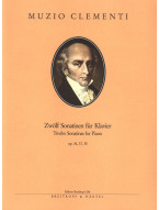 Muzio Clementi: 12 Sonatinas op. 36,37,38 (noty na klavír)