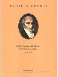Muzio Clementi: 12 Sonatinas op. 36,37,38 (noty na klavír)