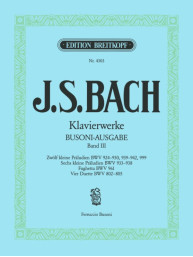 J.S. Bach: Klavierwerke 3 - Kleine Präludien - Busoni (noty na klavír)