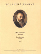 Johannes Brahms: 3 Intermezzi op. 117 (noty, klavír)