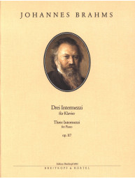 Johannes Brahms: 3 Intermezzi op. 117 (noty, klavír)