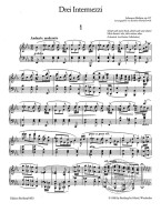 Johannes Brahms: 3 Intermezzi op. 117 (noty, klavír)