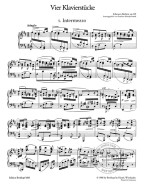Johannes Brahms: 4 Piano Pieces op. 119 (noty na klavír)