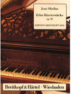Jean Sibelius: Zehn Klavierstücke op. 58 (noty na klavír)