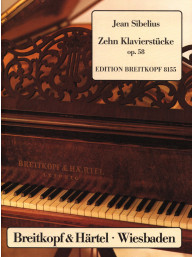Jean Sibelius: Zehn Klavierstücke op. 58 (noty na klavír)