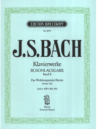 J.S. Bach: Das Wohltemperiertes Klavier 2/4 - Busoni (noty na klavír)