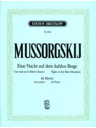 Modest Musorgskij: Night On The Bare Mountain (noty na klavír)