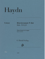 Joseph Haydn: Piano Sonata F major Hob. XVI:23 (noty na klavír)