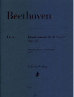 Ludwig van Beethoven: Piano Sonata No. 11 B Flat Op. 22 (noty na klavír)