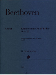 Ludwig van Beethoven: Piano Sonata No. 11 B Flat Op. 22 (noty na klavír)